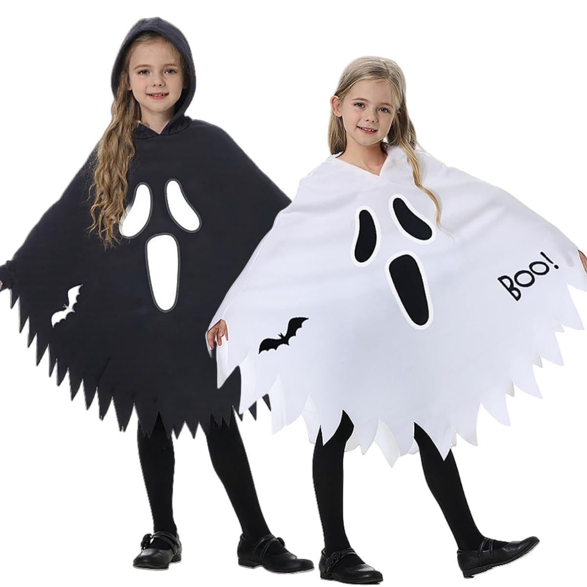 子ども フード付き おばけポンチョ Mサイズ ハロウィン 仮装 男の子 女の子 子ども フード付き おばけポンチョ Mサイズ ハロウィン 仮装 男の子